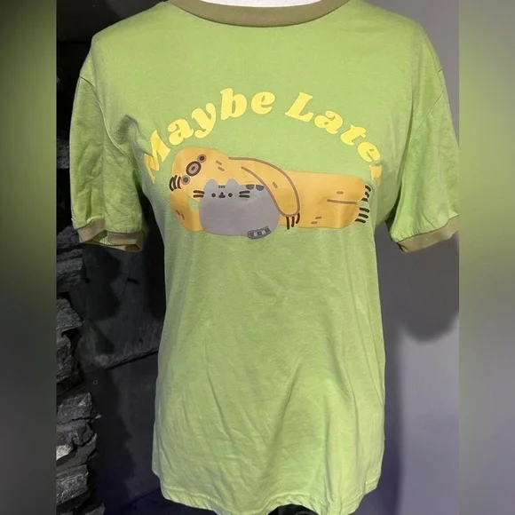 Pusheen Maybe Later Tee Shirt - Picture 1 of 4